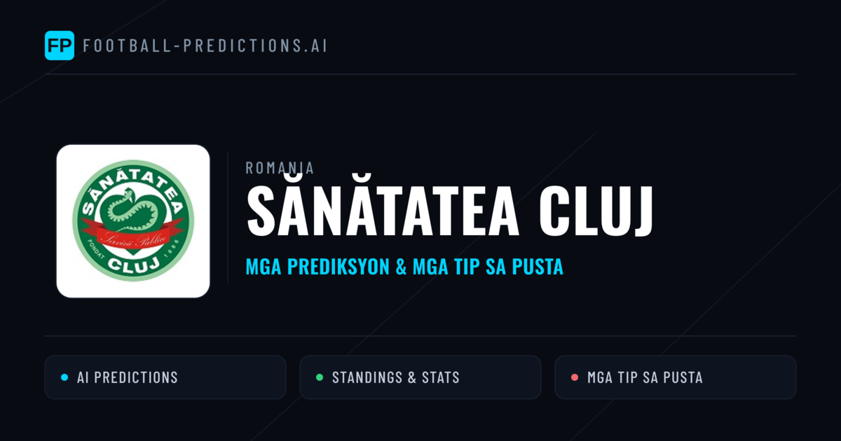 Sănătatea Cluj Predictions & Stats