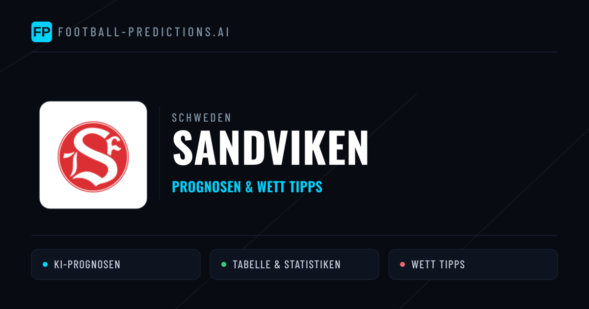 Sandviken Prognosen & Statistiken