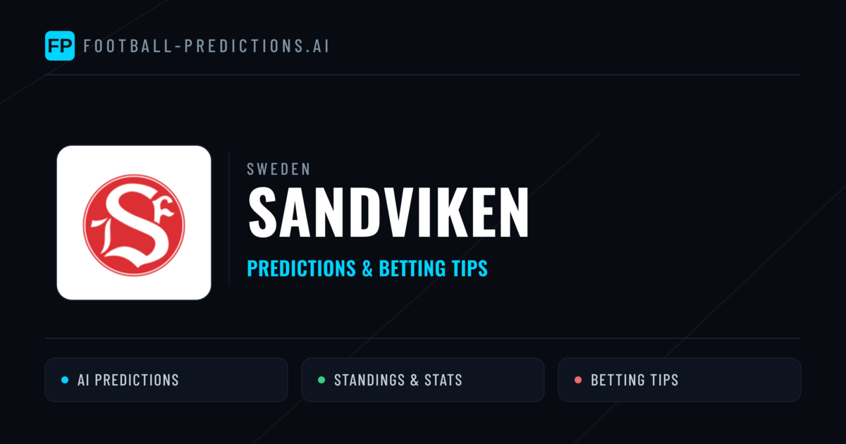 Sandviken Predictions & Stats