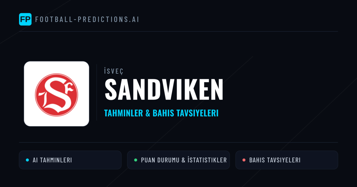 Sandviken Tahminleri & İstatistikler