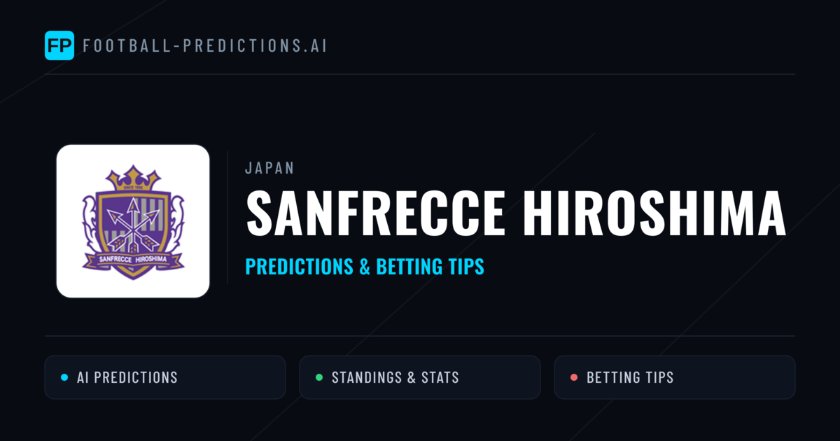 Sanfrecce Hiroshima Predictions & Stats