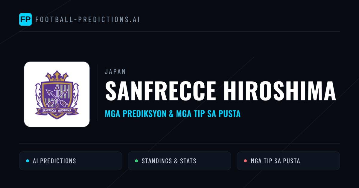 Sanfrecce Hiroshima Predictions & Stats