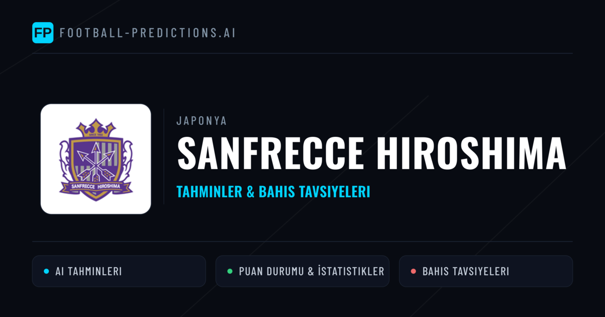 Sanfrecce Hiroshima Tahminleri & İstatistikler