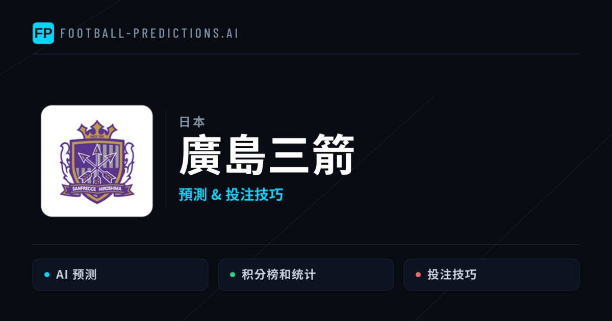 廣島三箭 運彩分析｜足球預測與數據