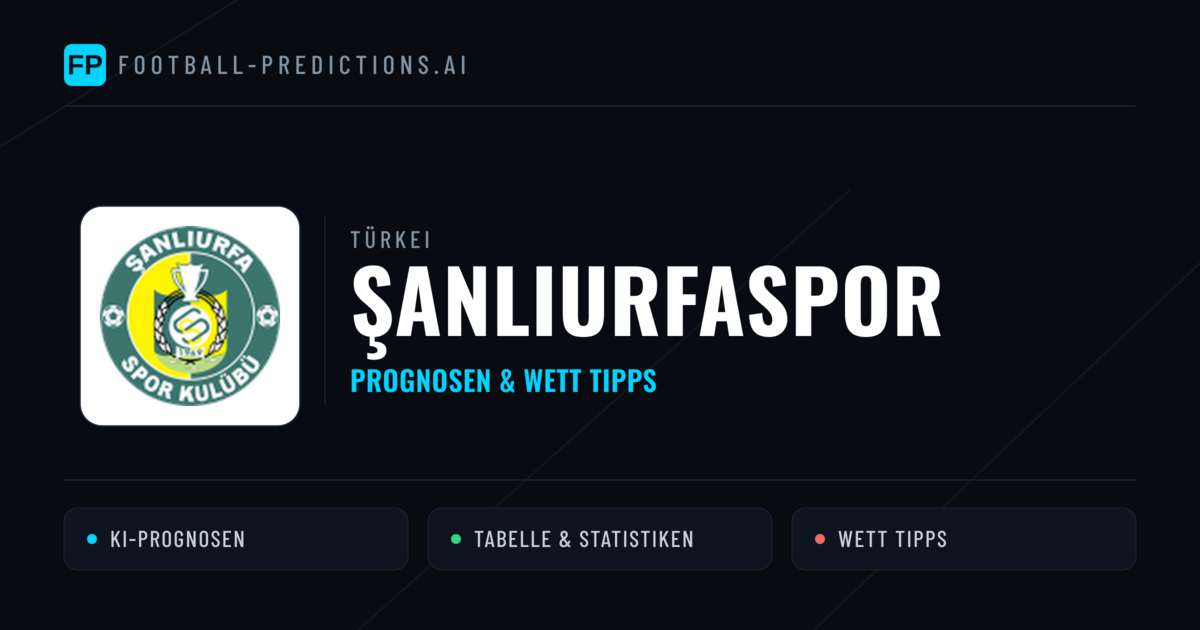 Şanlıurfaspor Prognosen & Statistiken