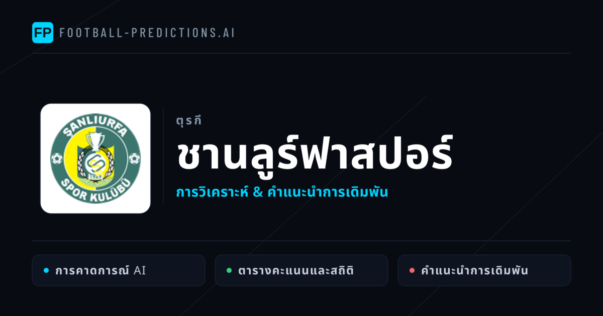 ชานลูร์ฟาสปอร์ การวิเคราะห์และสถิติ