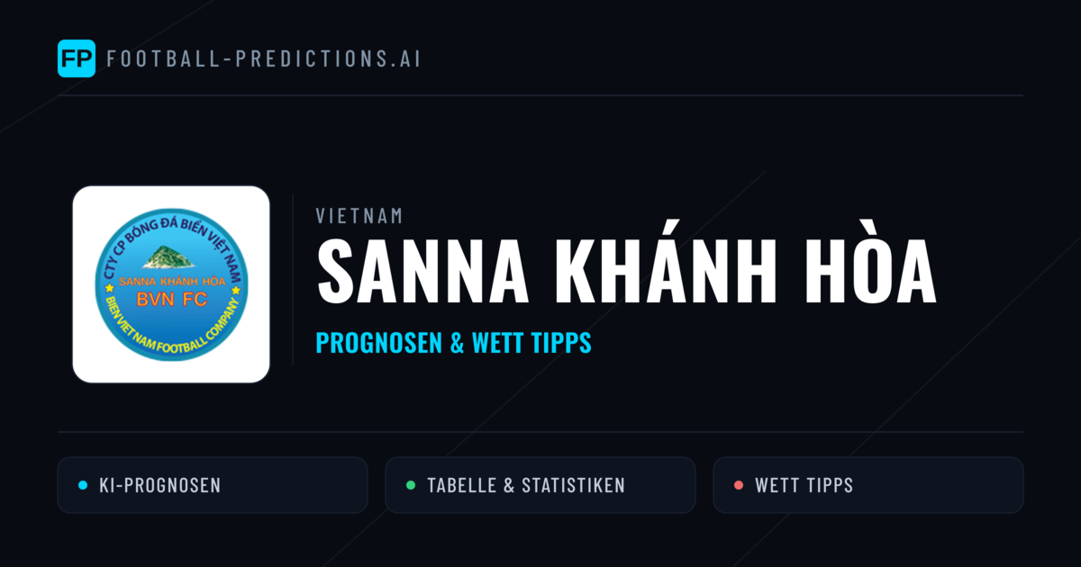 Sanna Khánh Hòa Prognosen & Statistiken
