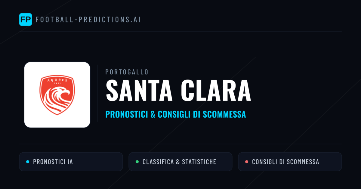 Pronostici e Statistiche Santa Clara