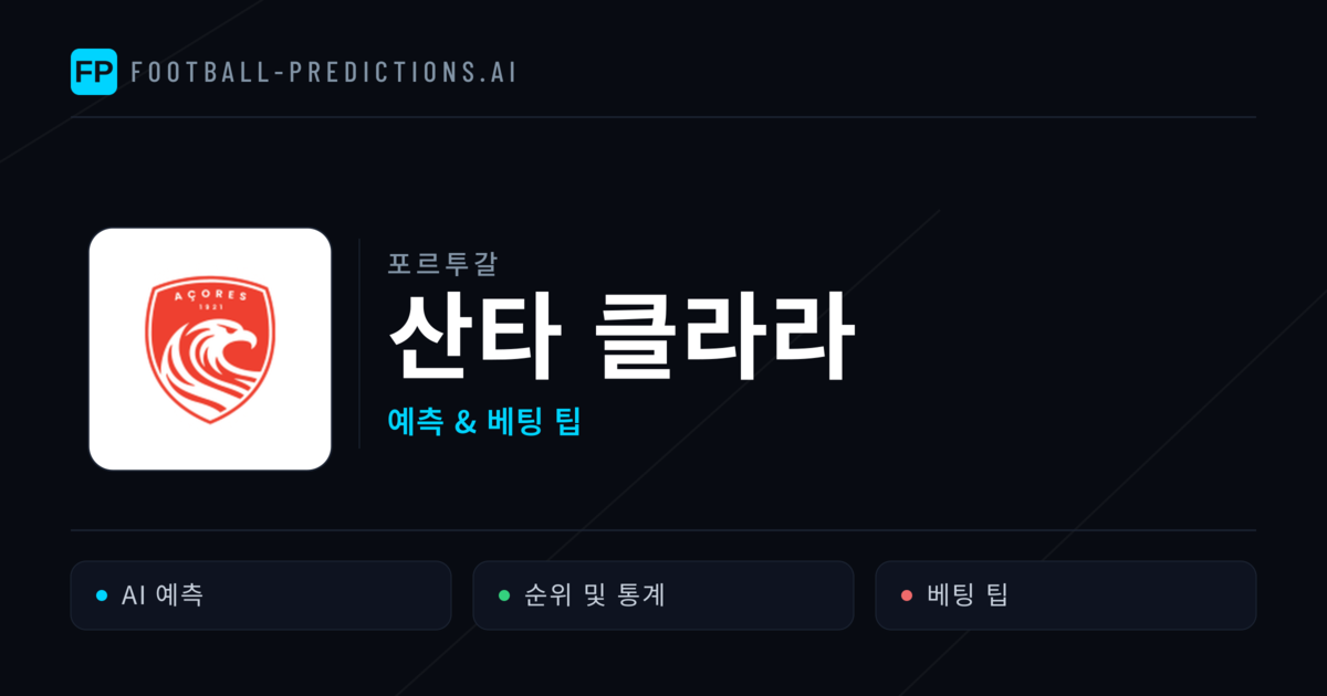 산타 클라라 축구 예측 & 통계