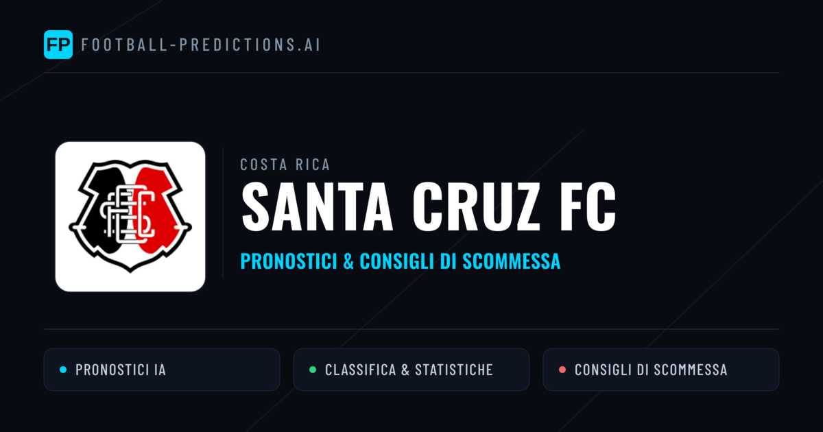 Pronostici e Statistiche Santa Cruz FC