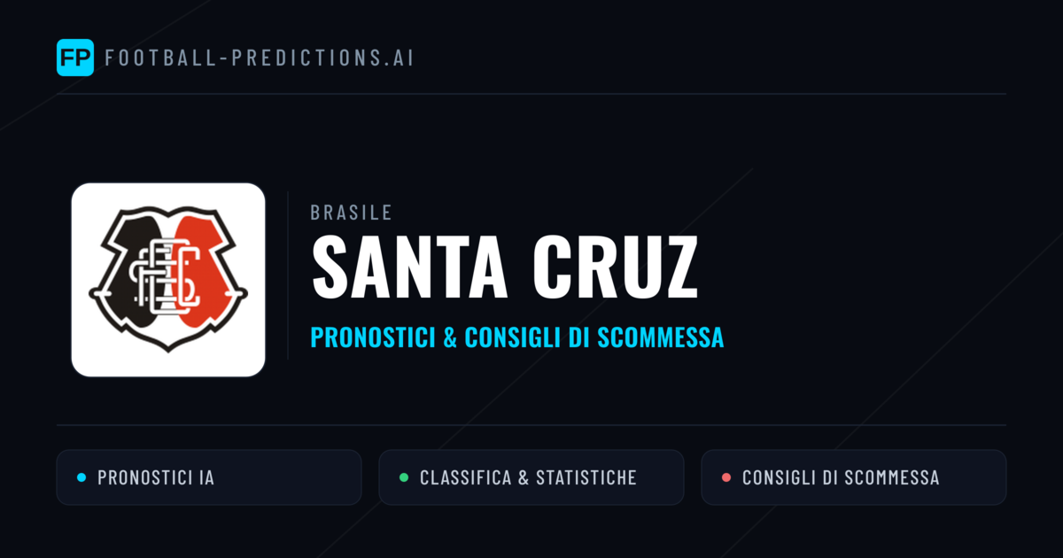 Pronostici e Statistiche Santa Cruz