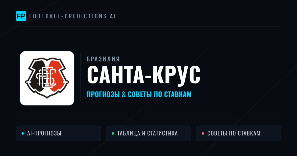 Санта-Крус прогнозы и статистика