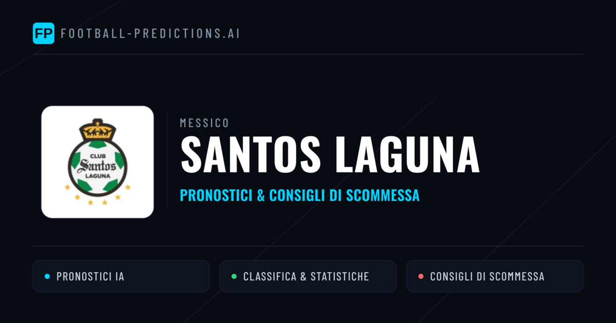 Pronostici e Statistiche Santos Laguna