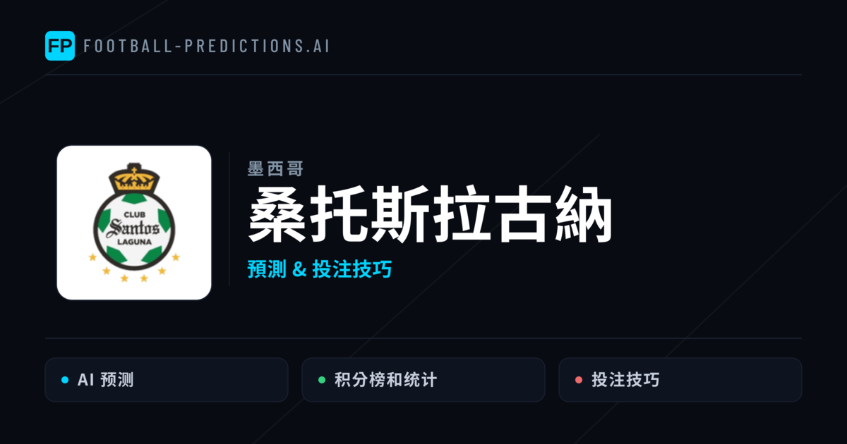 桑托斯拉古納 運彩分析｜足球預測與數據