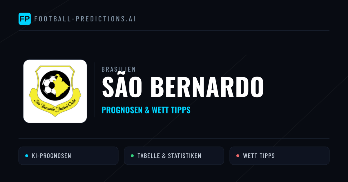 São Bernardo Prognosen & Statistiken