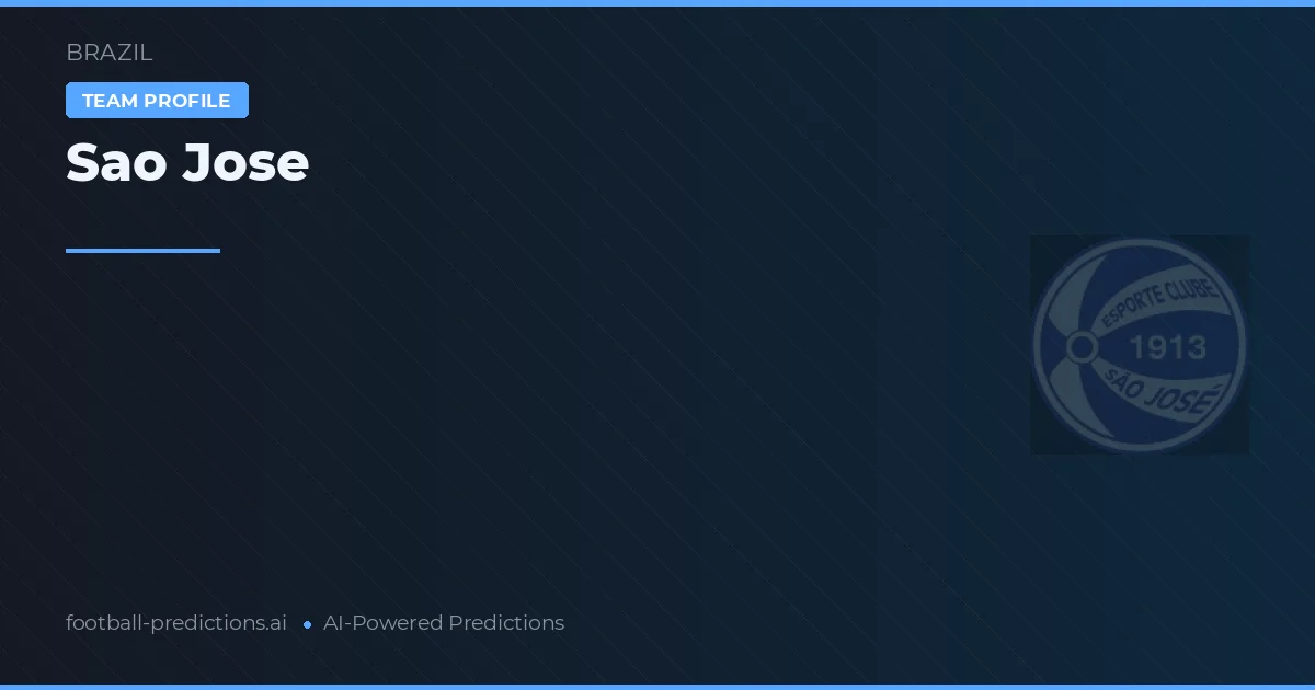 Sao Jose Predictions & Stats