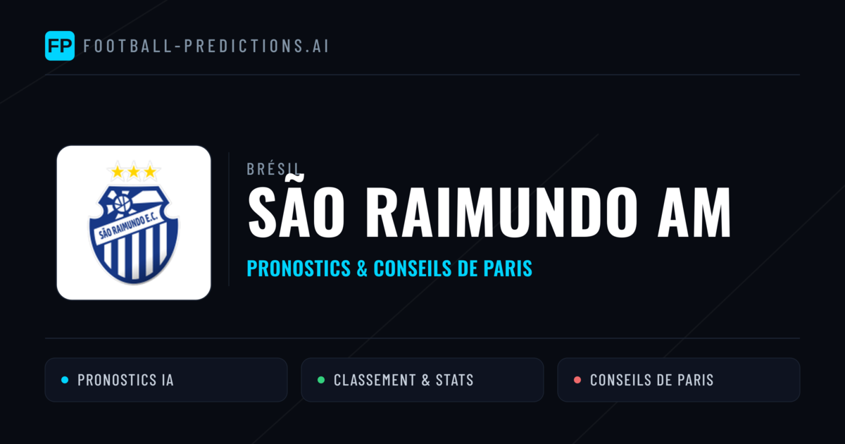 São Raimundo AM Pronostics & Statistiques