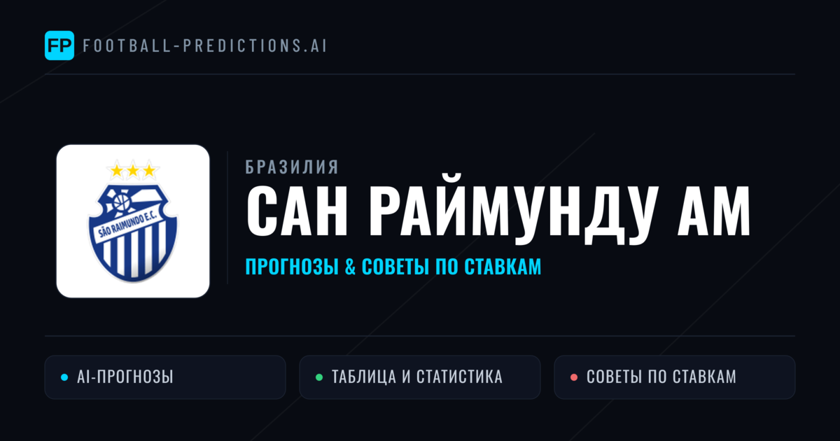 Сан Раймунду АМ прогнозы и статистика