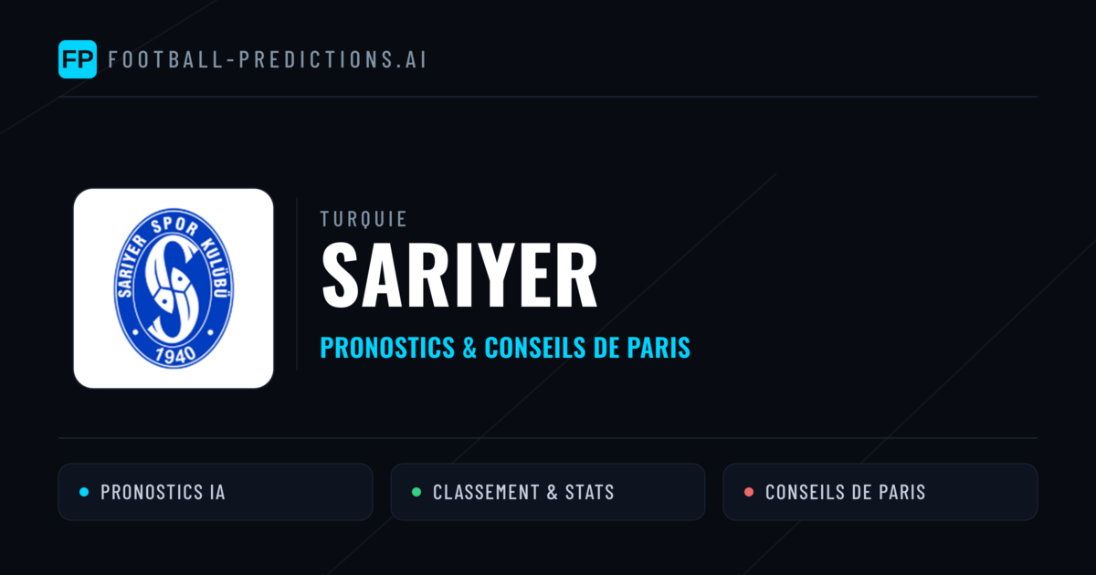 Sarıyer Pronostics & Statistiques