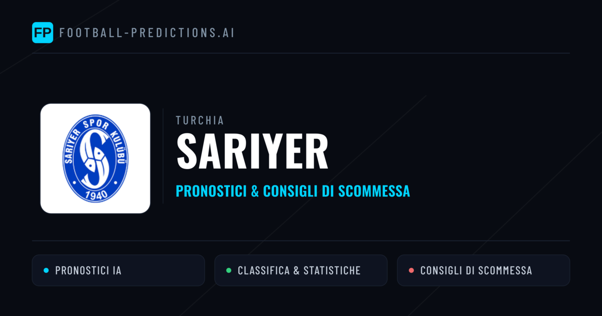Pronostici e Statistiche Sarıyer