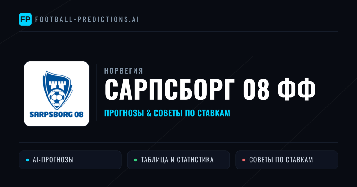 Сарпсборг 08 ФФ прогнозы и статистика