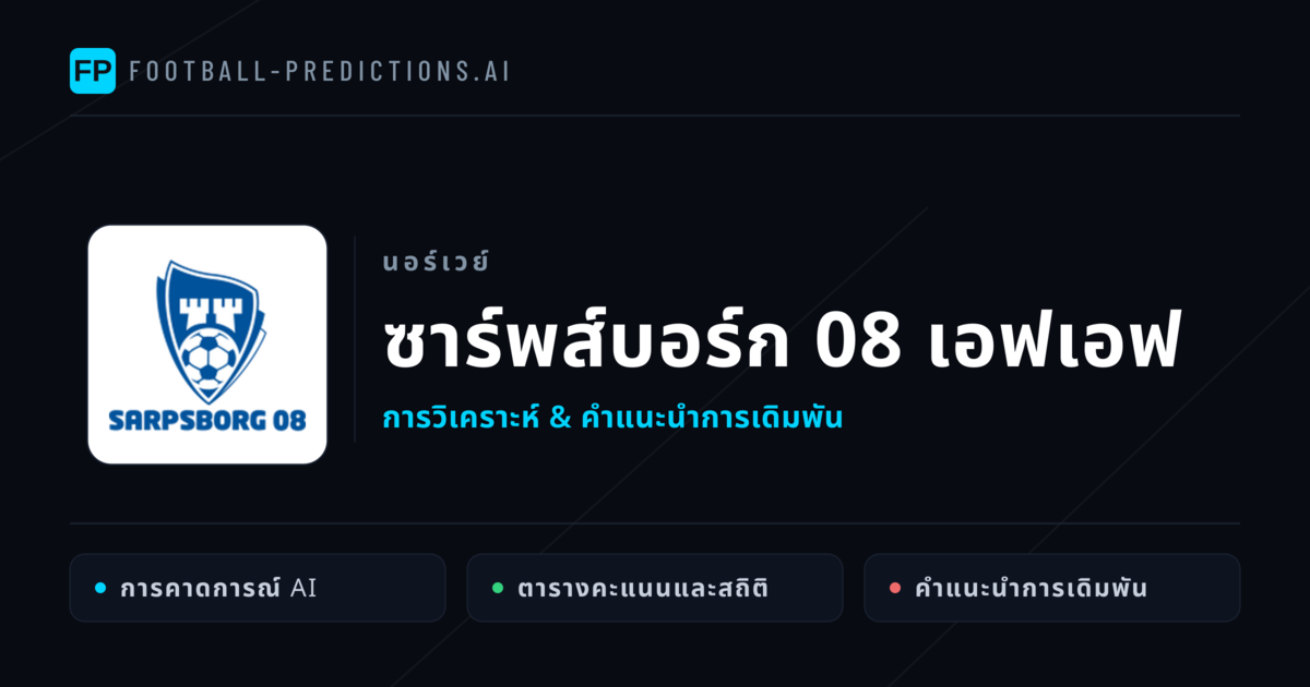 ซาร์พส์บอร์ก 08 เอฟเอฟ การวิเคราะห์และสถิติ