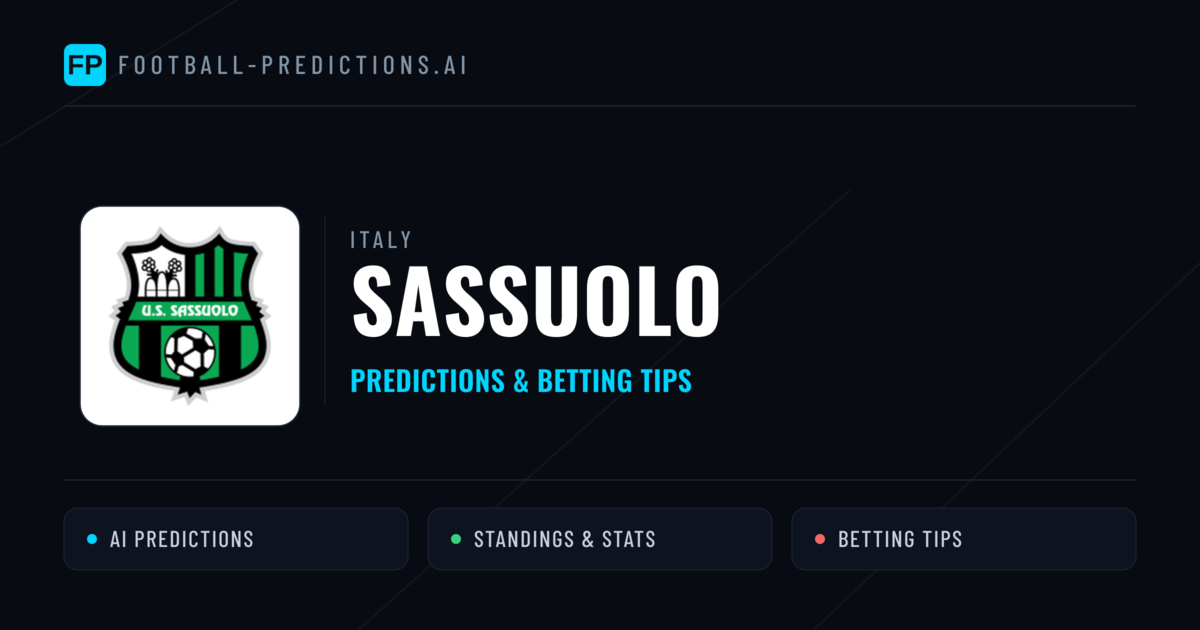 Sassuolo Predictions & Stats