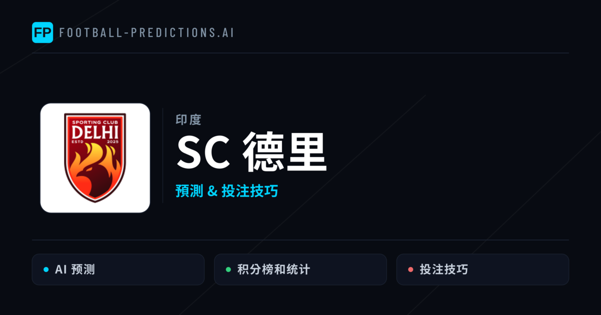 SC 德里 運彩分析|足球預測與數據