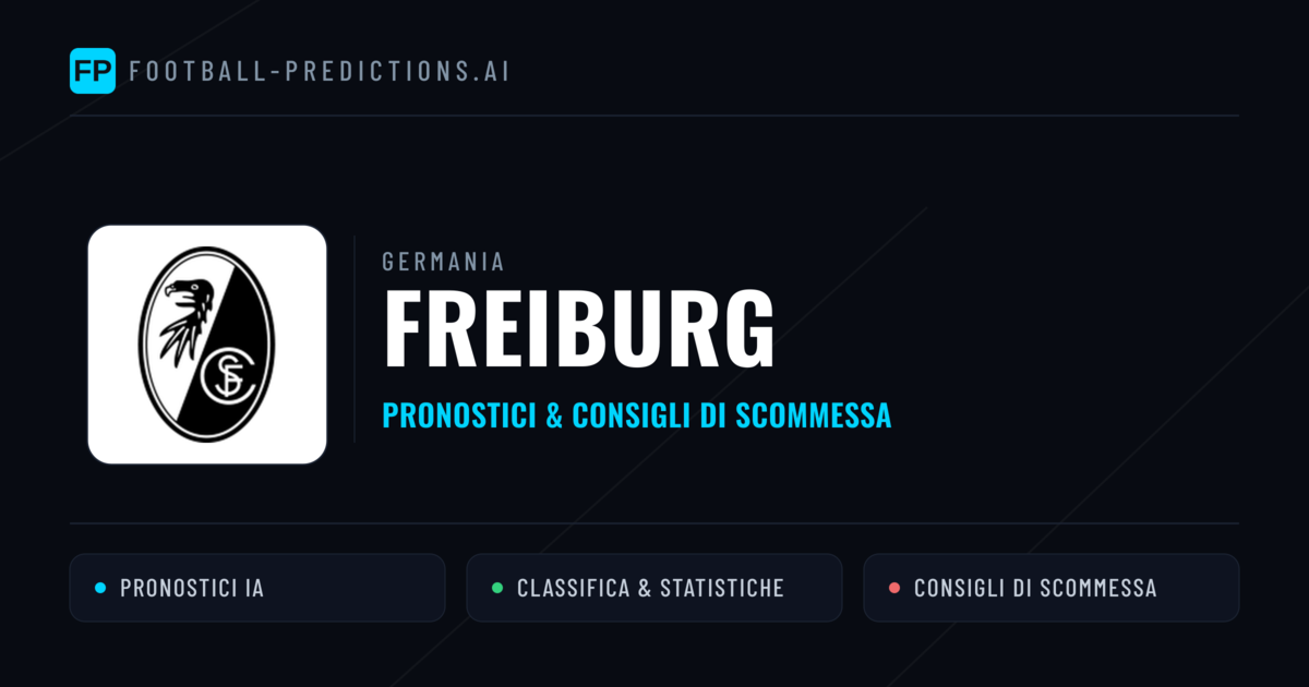 Pronostici e Statistiche Freiburg