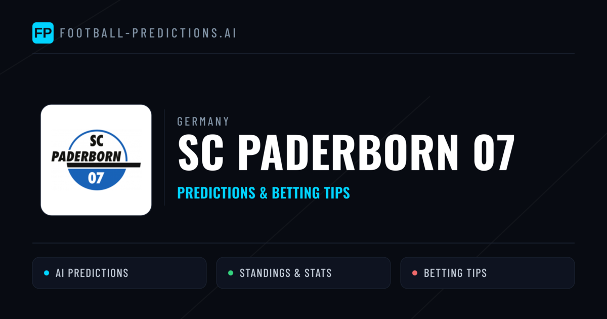 SC Paderborn 07 Predictions & Stats
