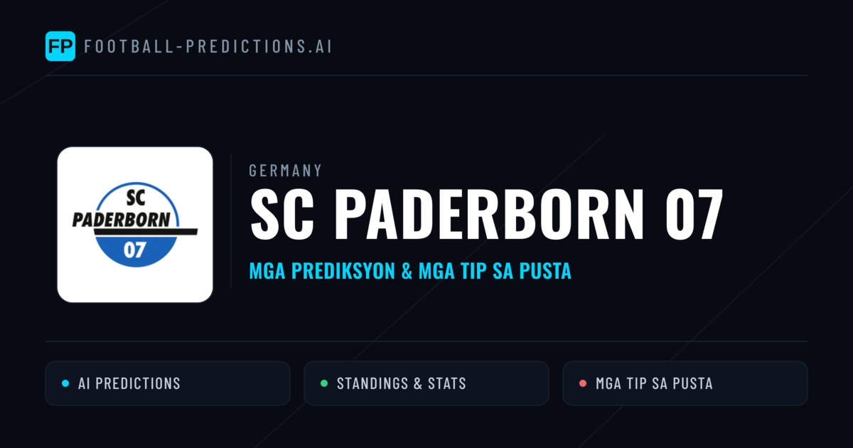 SC Paderborn 07 Predictions & Stats