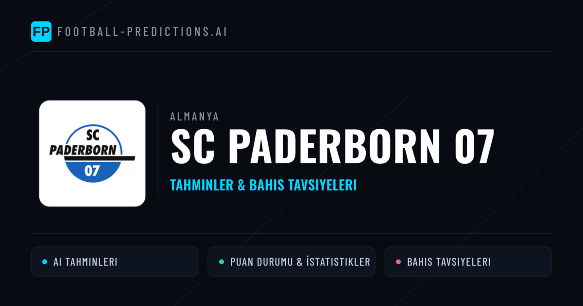 SC Paderborn 07 Tahminleri & İstatistikler