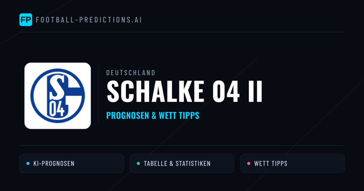 Schalke 04 II Prognosen & Statistiken