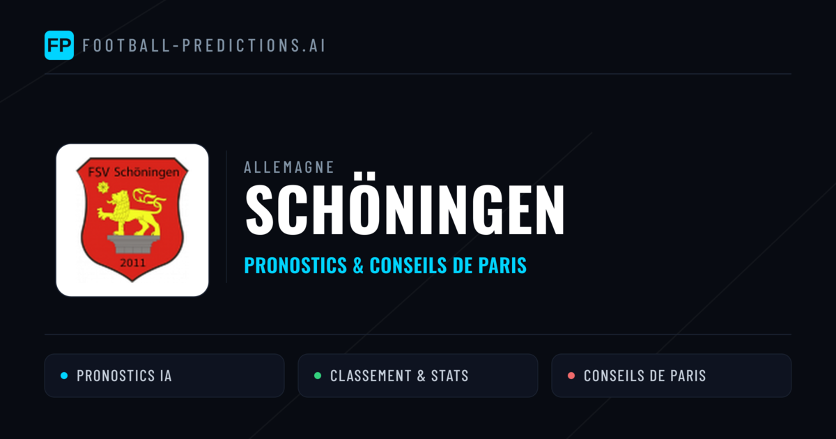 Schöningen Pronostics & Statistiques