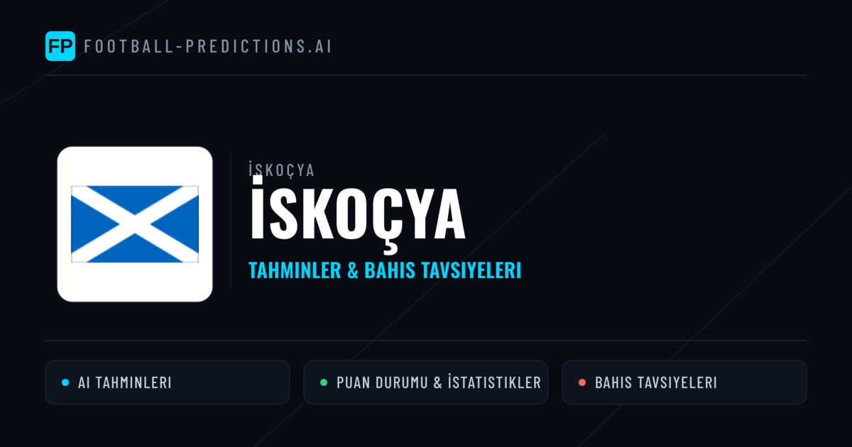 İskoçya Tahminleri & İstatistikler