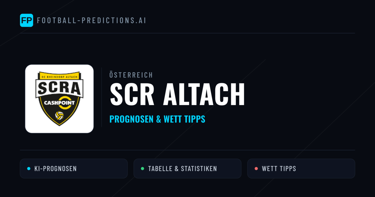 SCR Altach Prognosen & Statistiken