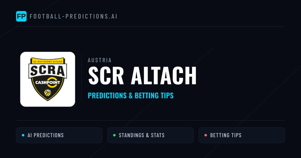 SCR Altach Predictions & Stats