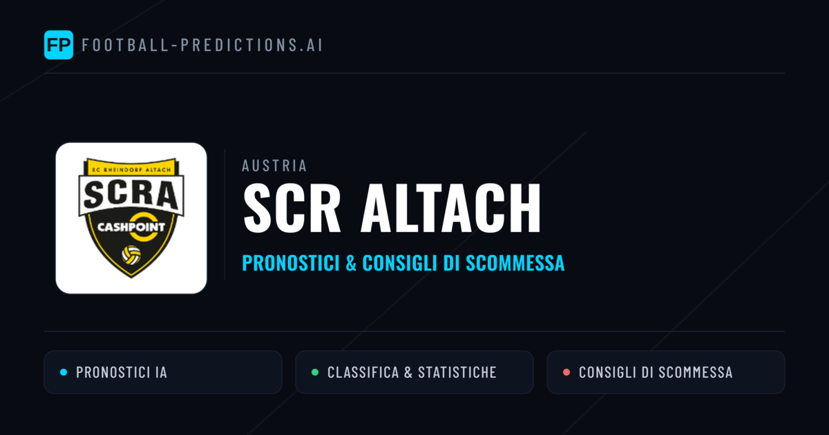 Pronostici e Statistiche SCR Altach
