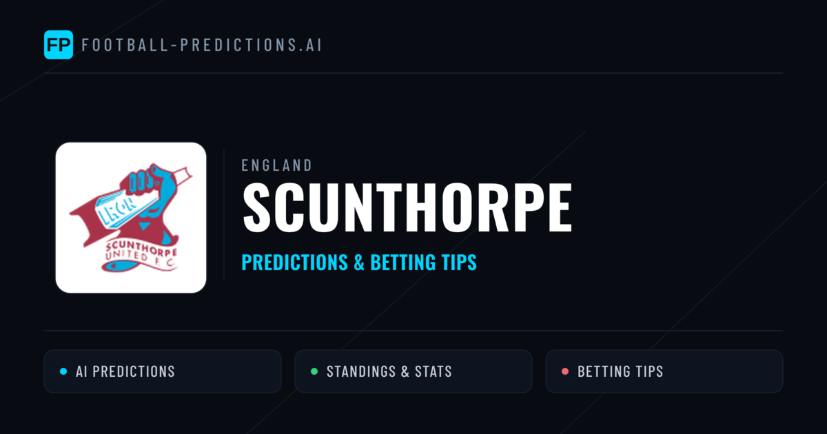 Scunthorpe Predictions & Stats