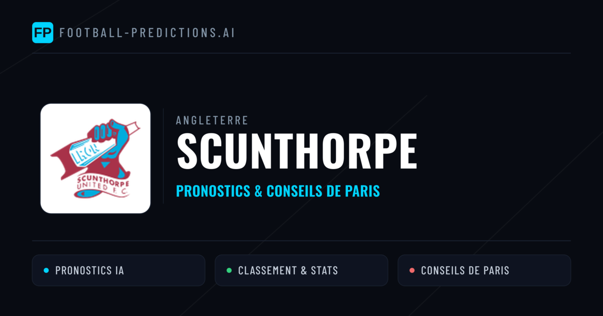 Scunthorpe Pronostics & Statistiques