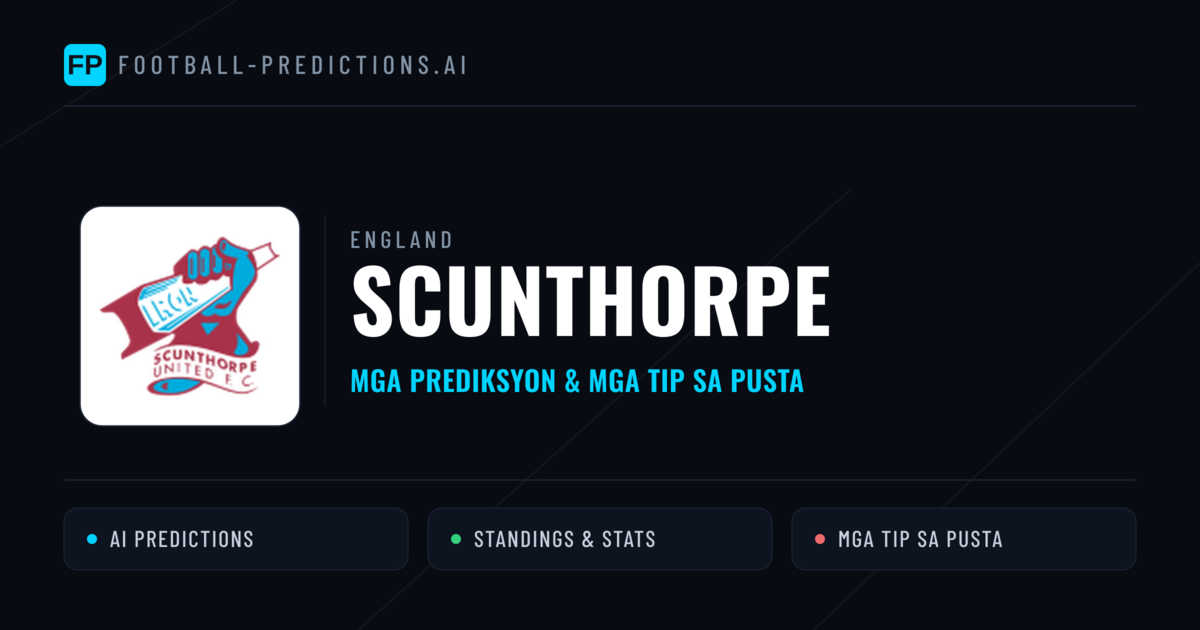 Scunthorpe Predictions & Stats