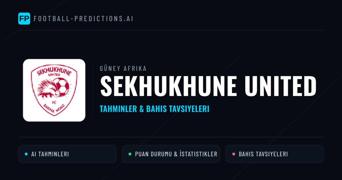 Sekhukhune United Tahminleri & İstatistikler