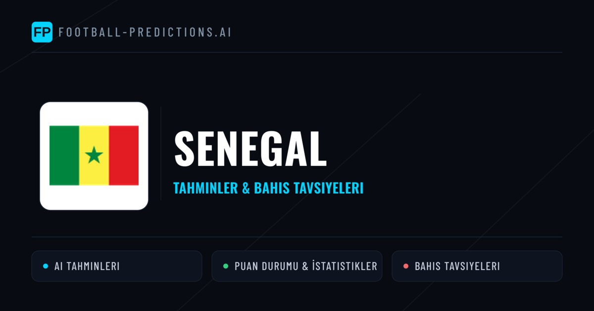 Senegal Tahminleri & İstatistikler