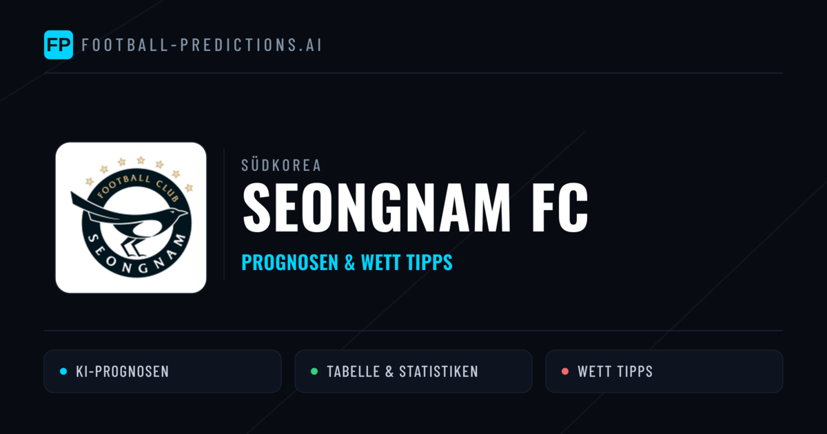 Seongnam FC Prognosen & Statistiken