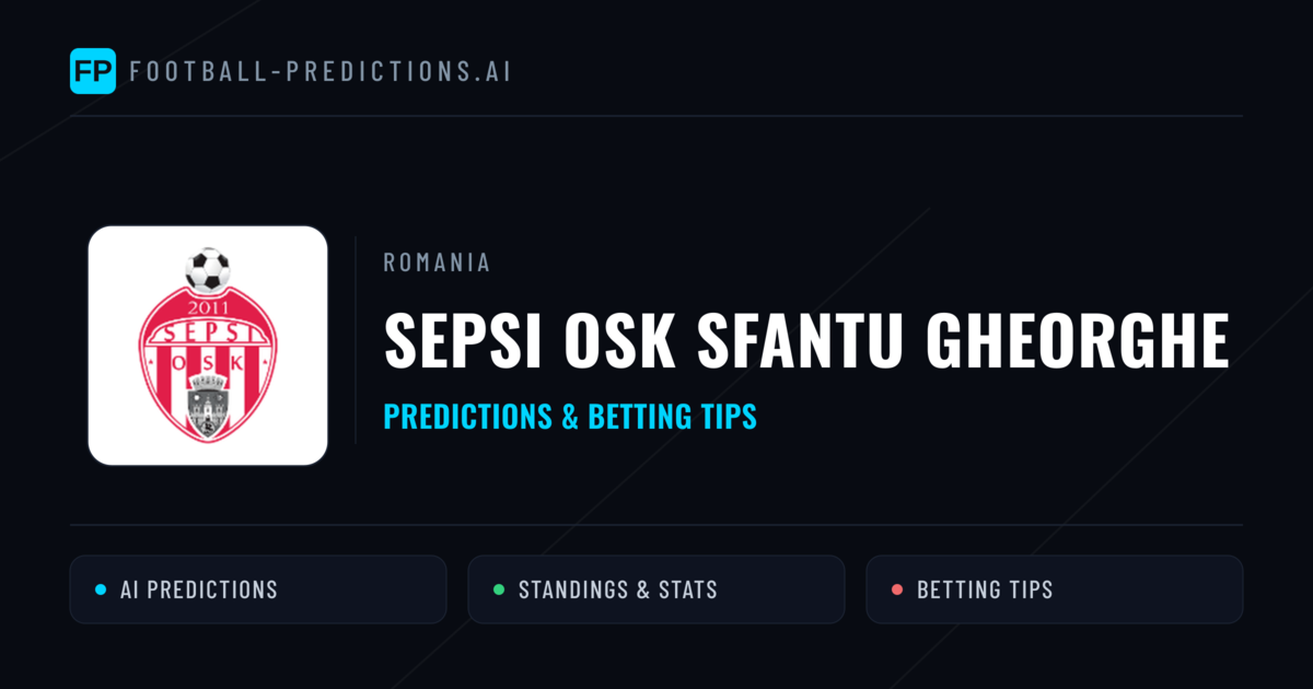 Sepsi OSK Sfantu Gheorghe Predictions & Stats