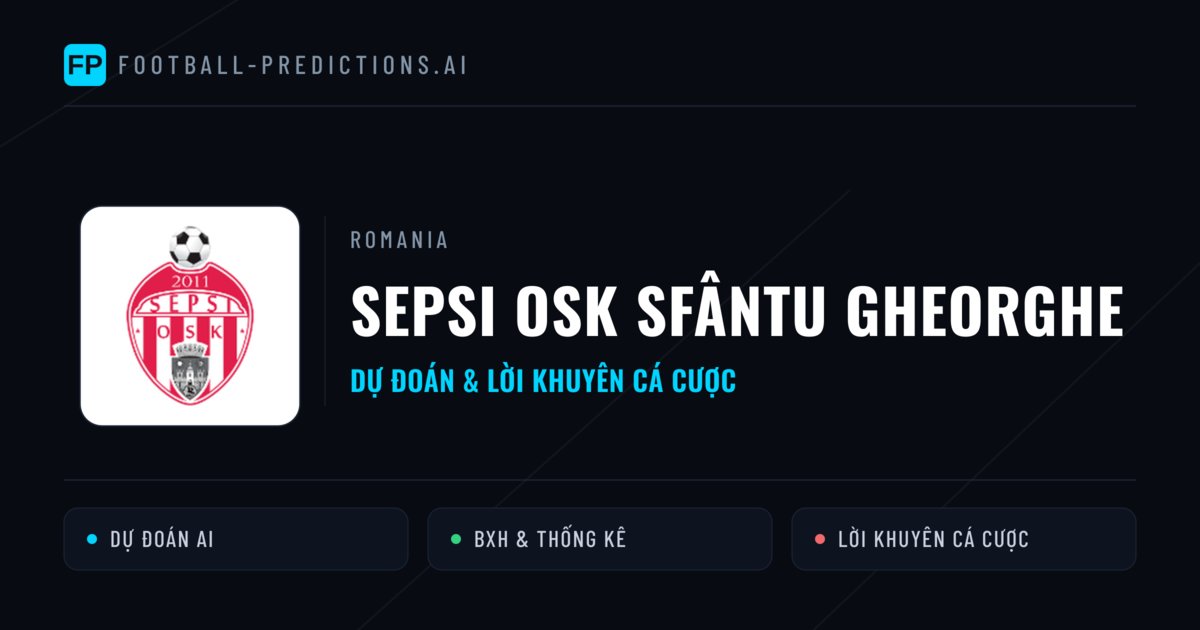 Sepsi OSK Sfântu Gheorghe Dự đoán & Thống kê