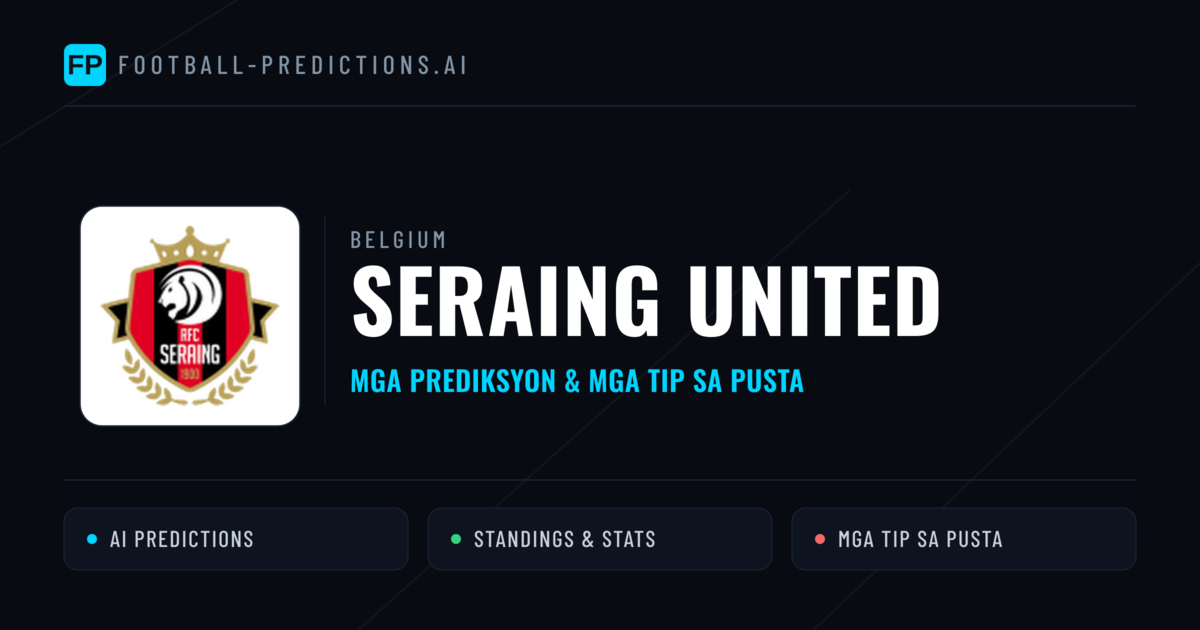 Seraing United Predictions & Stats