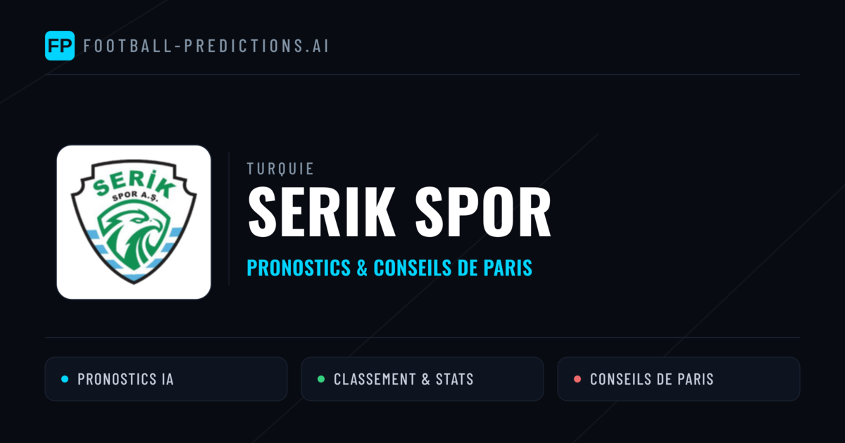 Serik Spor Pronostics & Statistiques
