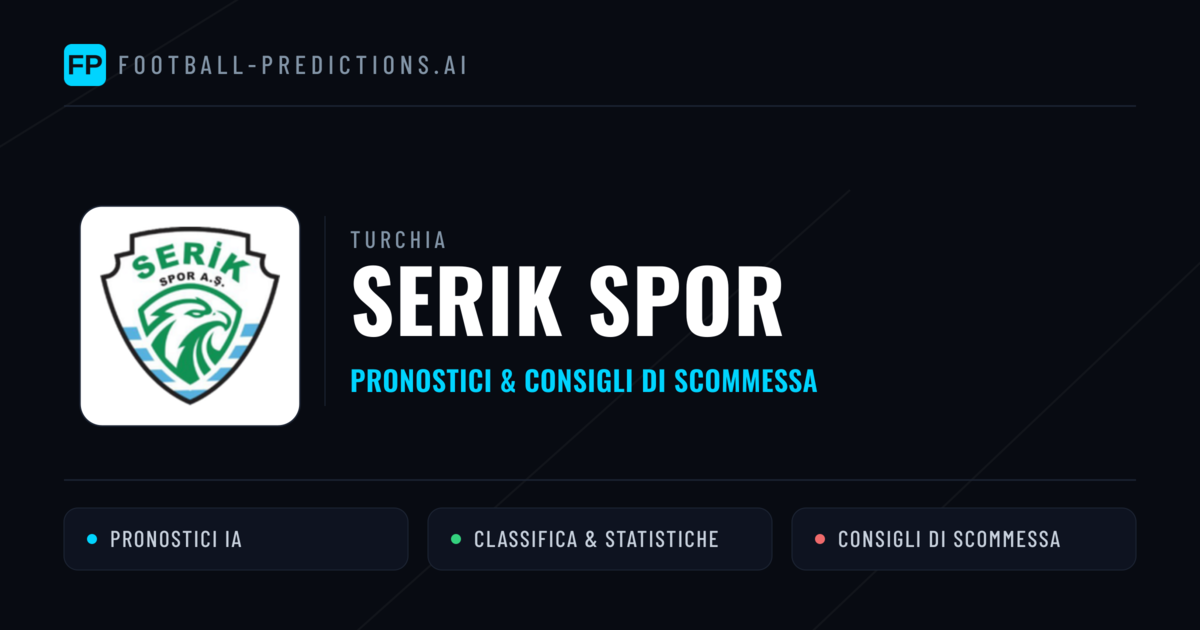 Pronostici e Statistiche Serik Spor
