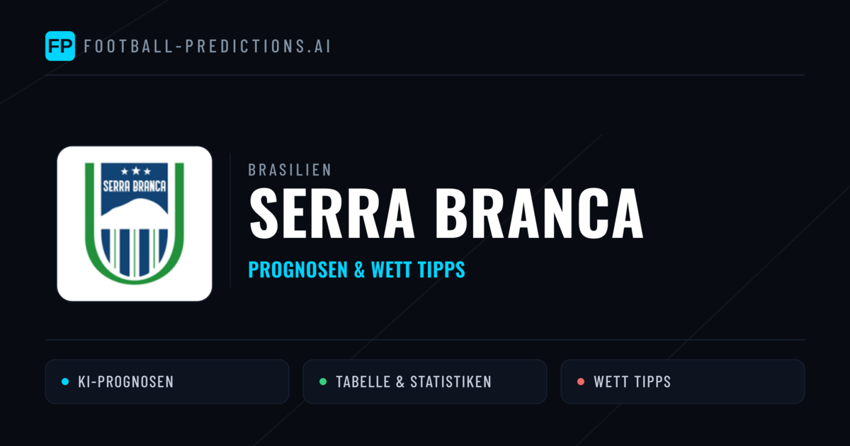 Serra Branca Prognosen & Statistiken